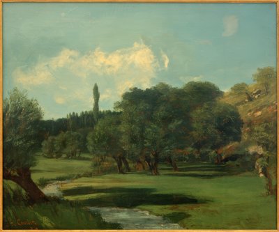 La Bretonnerie in the Department of Indre by Gustave Courbet